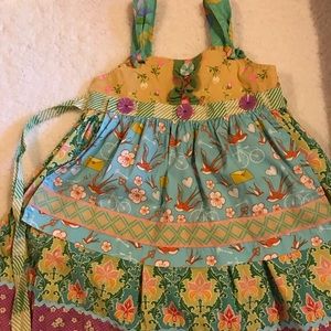 EUC size 4 Matilda Jane apron dress